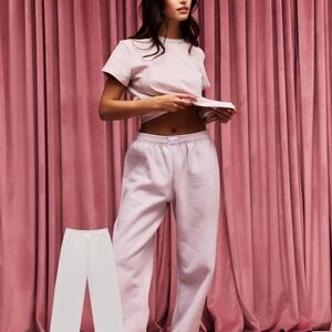 PARKE Lavender Wide Leg Sweatpants